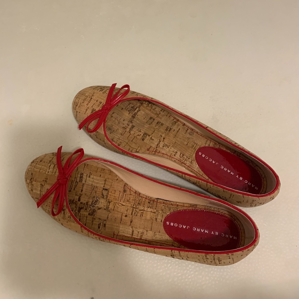 Marc Jacobs Cork Nat Flats